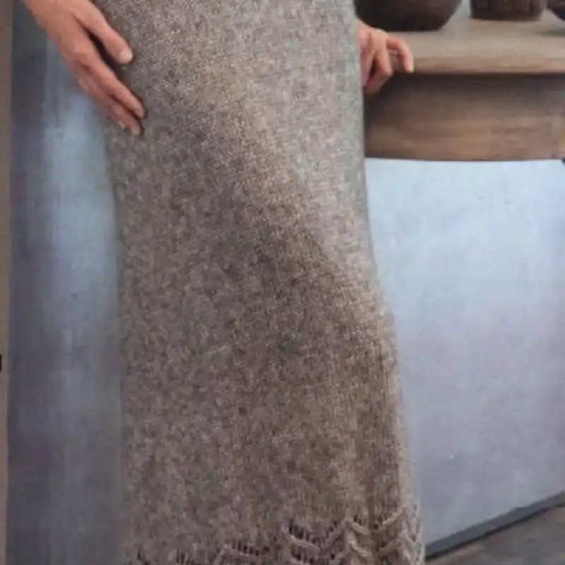 Lacing Knitted Skirt
