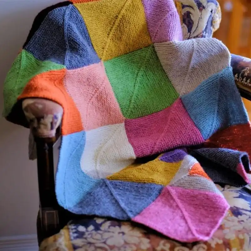 30 Unique Patchwork Blanket Knitting Patterns Knit Your Way To Coziness ...